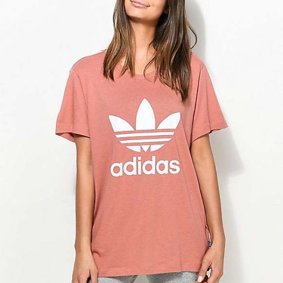 adidas trefoil boyfriend tee